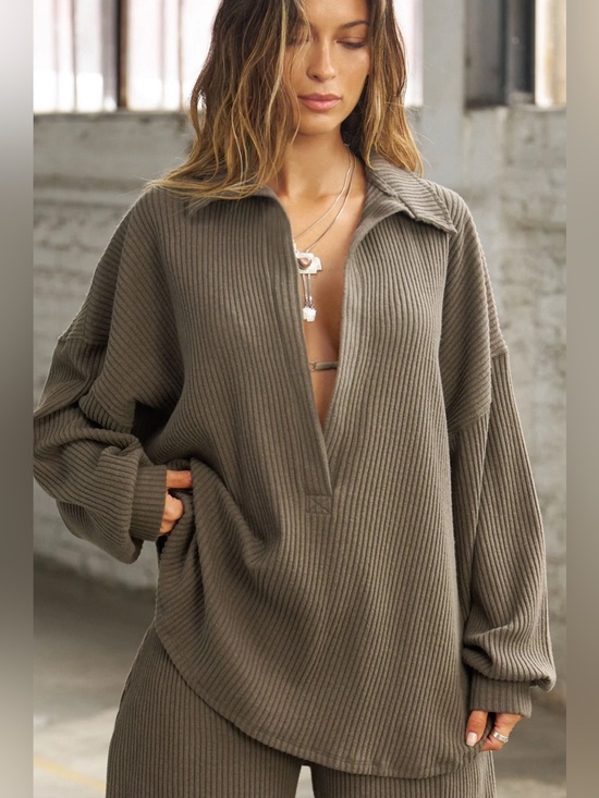 Joah Brown Sweaters - Joah Brown Deep V Pullover